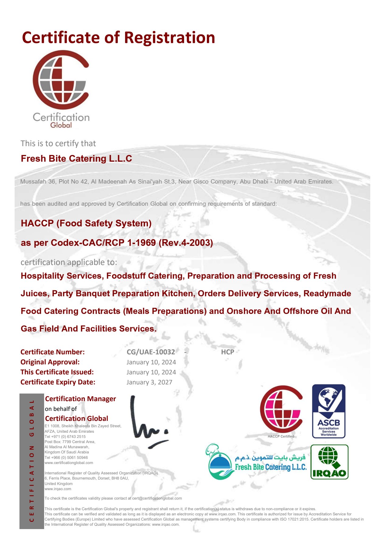 ISO Certification